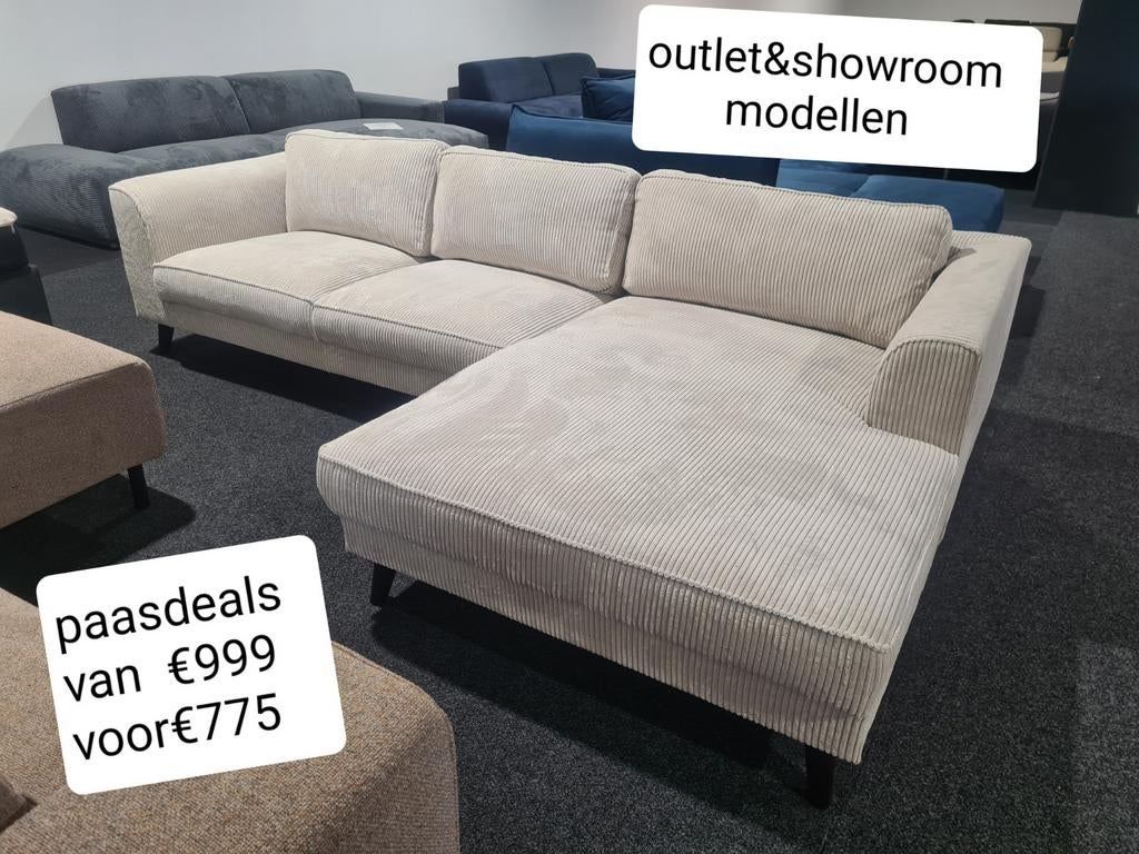 APRIL DEALS OP=OP! HOEKBANKEN-UBANKEN-SLAAPBANKEN-3+2ZITS!!!, Ophalen of Verzenden, Nieuw, 150 cm of meer, Vierpersoons of meer