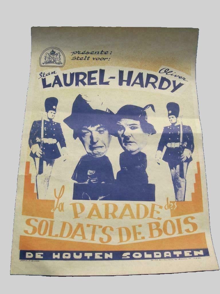 AFFICHE POSTER LAUREL & HARDY., Ophalen, Zo goed als nieuw, A1 t/m A3, Film en Tv