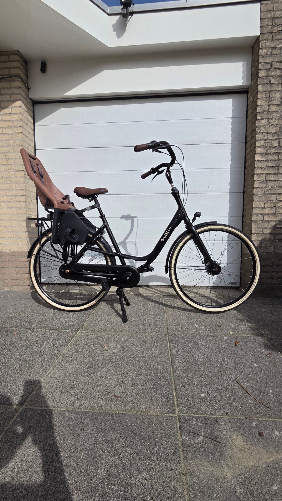 Gazelle Bloom moederfiets met Yepp kinderzitje !, Ophalen, 53 tot 56 cm, Zo goed als nieuw, Schijfrem