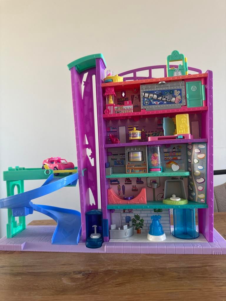 Polly Pocket Speelset met Auto en Accessoires, Ophalen of Verzenden, Gebruikt, Meisje