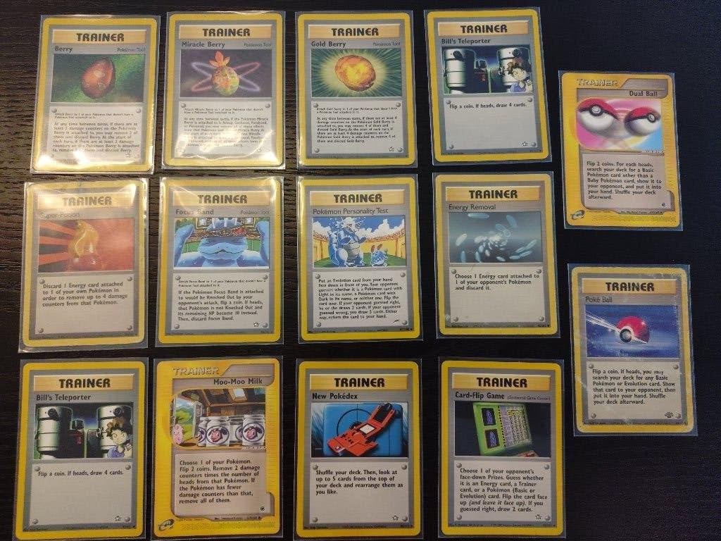 Pokémon Trainer Cards Bundle – Neo Genesis & Neo Destiny, Verzenden, Gebruikt, Meerdere kaarten
