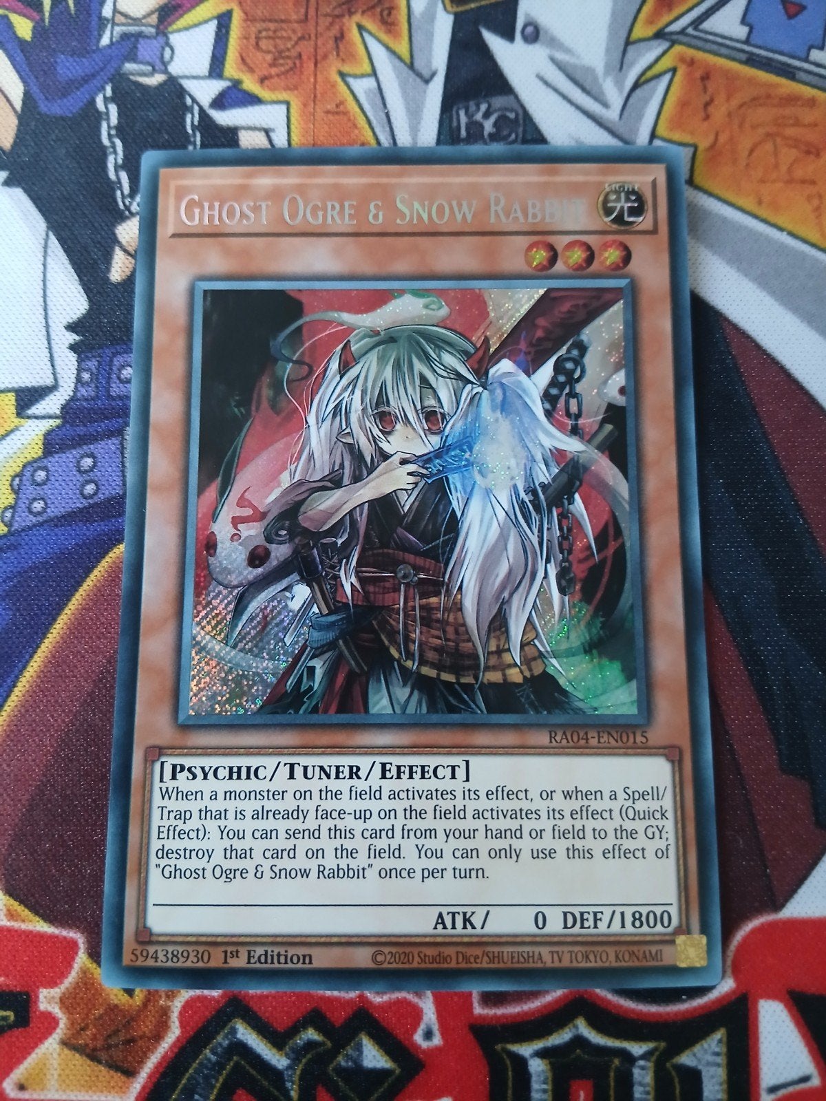 Ghost Ogre & Snow Rabbit - Secret Rare RA04 - Yu-Gi-Oh, Ophalen, Zo goed als nieuw, Foil