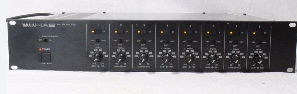 yamaha ha8 (8 ch mic-pre) highend, Ophalen of Verzenden, Zo goed als nieuw, Multi-effect