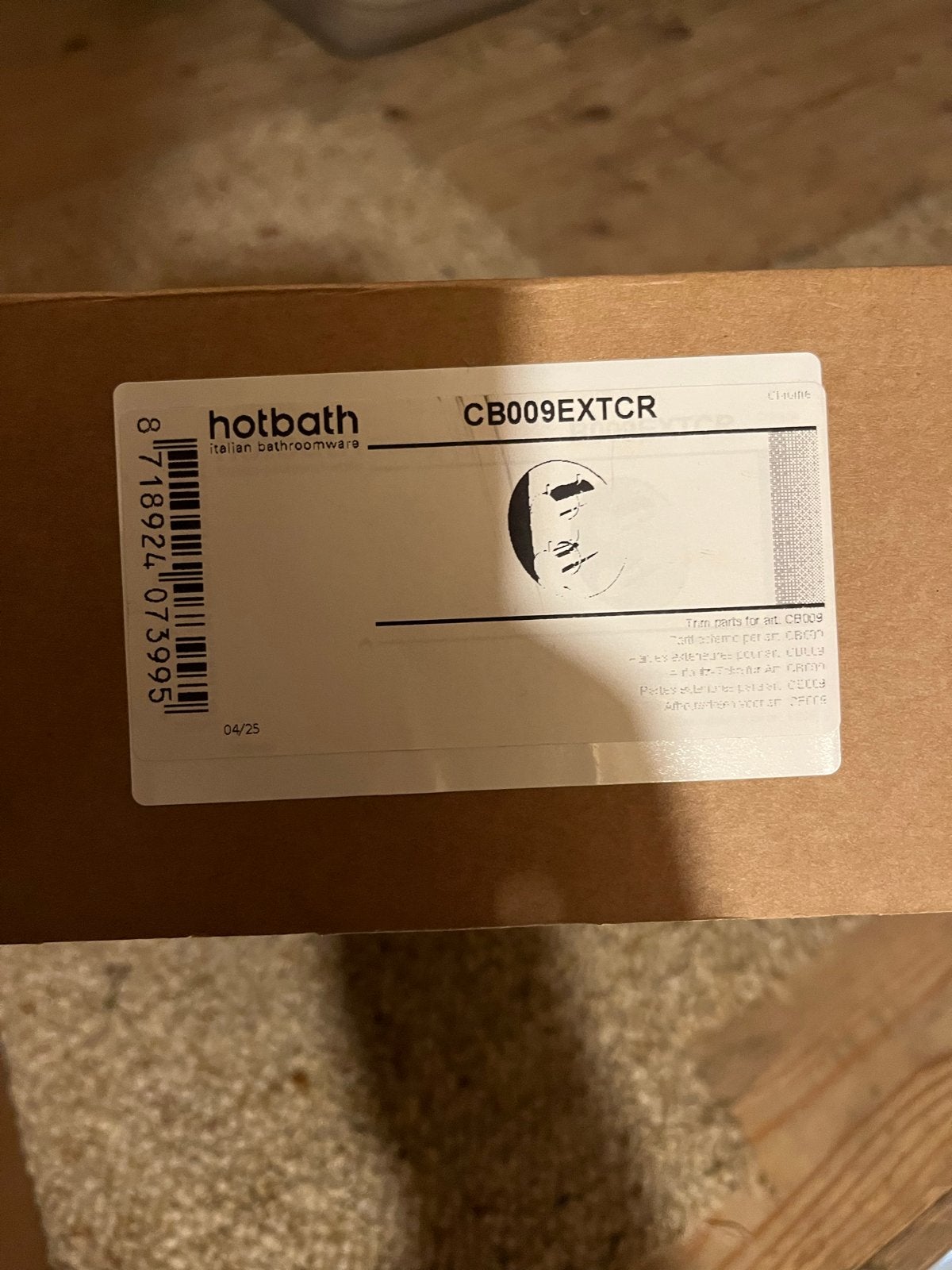 Hotbath Cobber CB009 thermostaat + M100 hoofddouche – NIEUW, Ophalen, Nieuw, Met douche