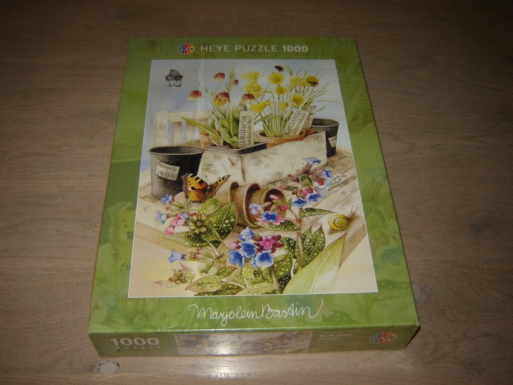 Puzzel Heye Marjolein Bastin FLOWERBOX 1000 st. NIEUW !, Ophalen of Verzenden, 500 t/m 1500 stukjes, Nieuw, Legpuzzel