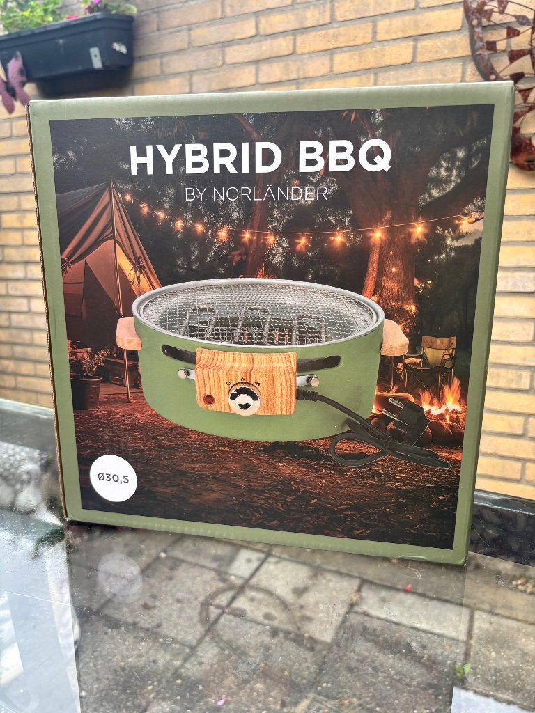 Barbecue tafelmodel, elektrisch en houtskool, Ophalen, Nieuw, Norländer