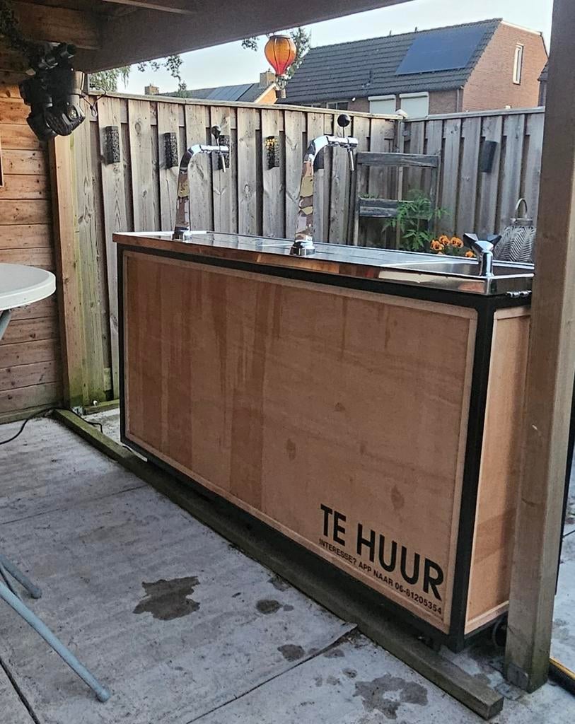 Biertap met spoelbak te huur, Ophalen