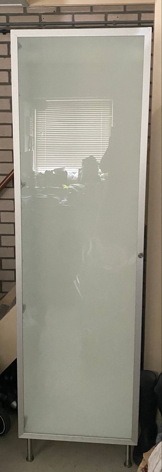 IKEA BESTÅ Kast met glazen deur en poten, Ophalen, Gebruikt, 50 tot 100 cm, 150 tot 200 cm
