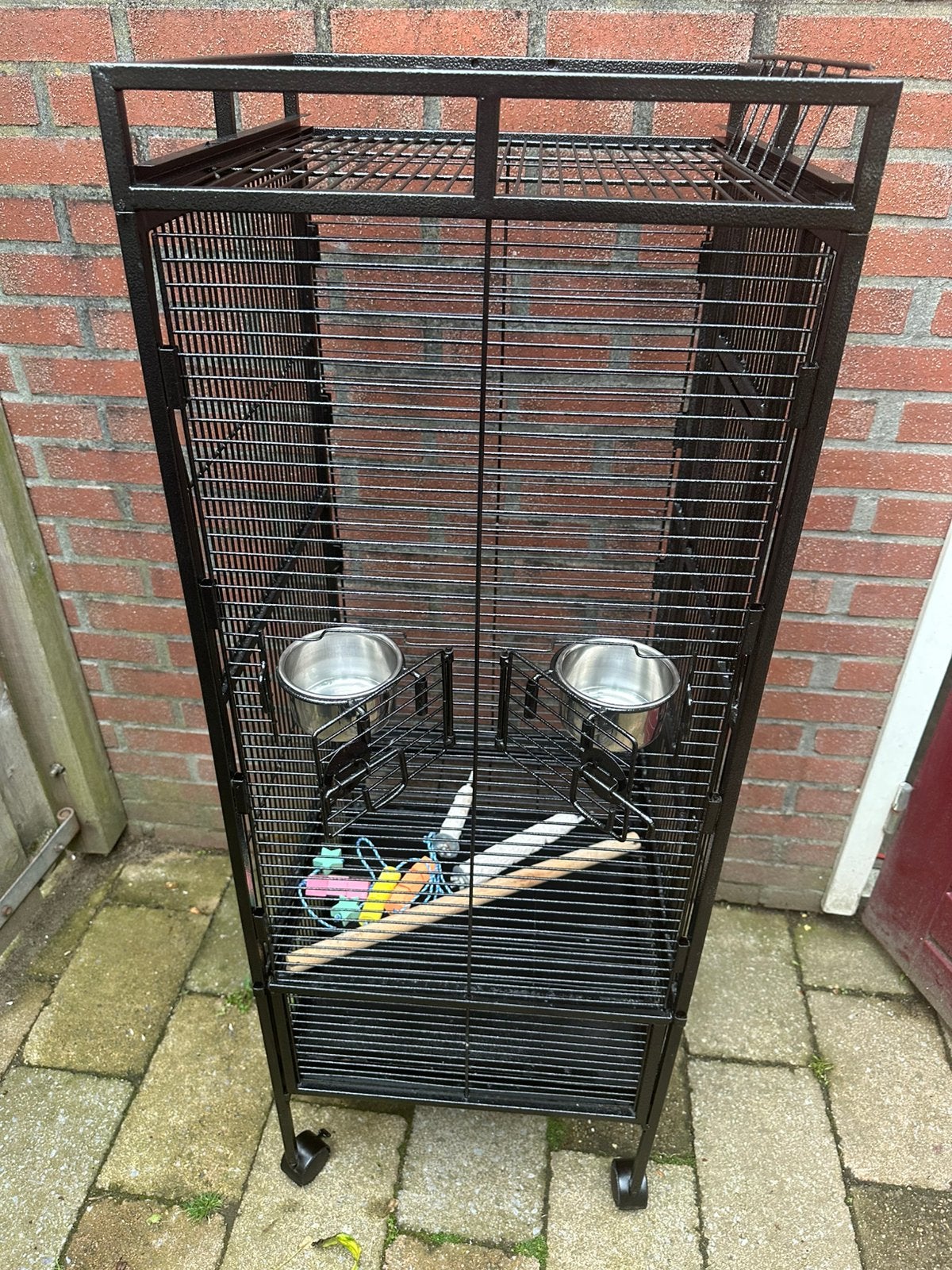Papagaai kooi, Ophalen of Verzenden, Zo goed als nieuw, Metaal, Vogelkooi