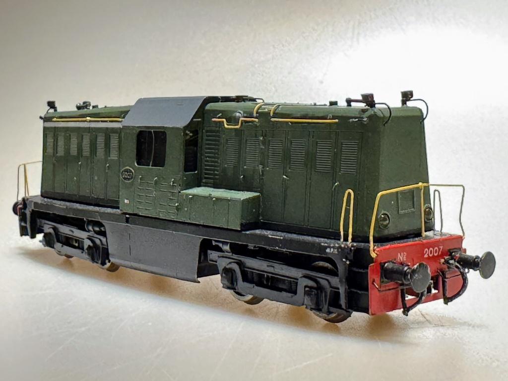 NS 2007 dieselloc (messing model Wim Mesu), Overige merken, Gebruikt, Analoog, Ophalen of Verzenden