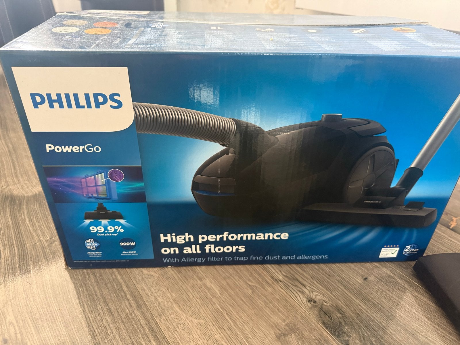 Philips PowerGo Stofzuiger met zak - FC8241/09, Philips, Zo goed als nieuw, Minder dan 1200 watt, Ophalen