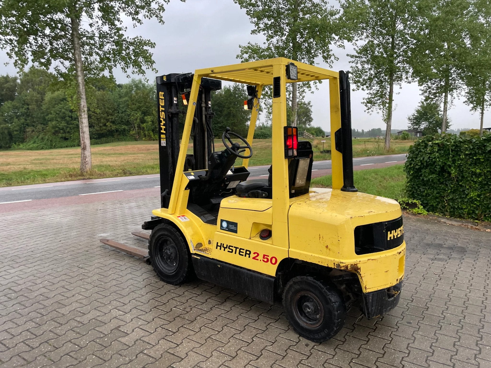 Hyster H2.5 2.5t triplo 470cm side shift perkins engine, 2000 tot 3000 kg, Diesel, Heftruck, Hyster