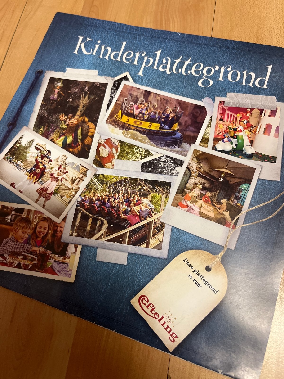 Efteling Kinderplattegrond (Spookslot & Pandadroom), Ophalen of Verzenden, Gebruikt, Overige typen