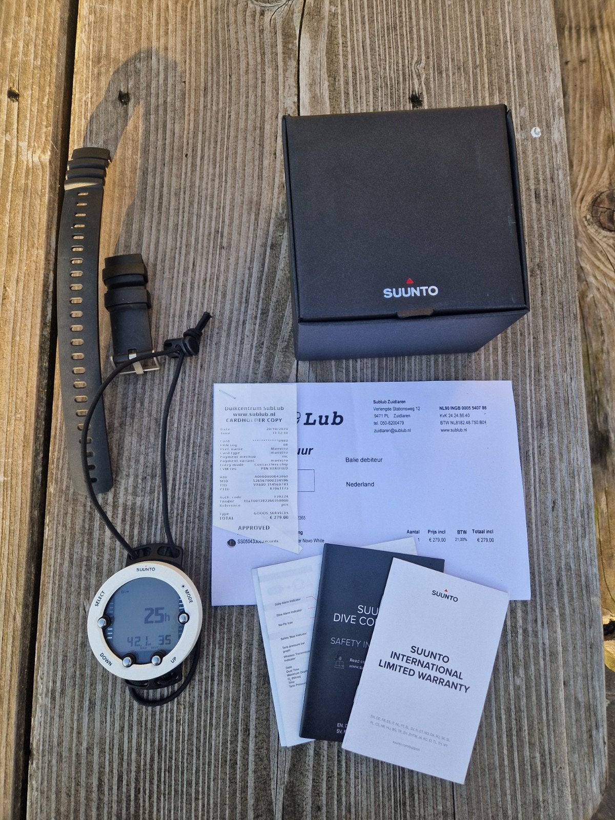 Suunto Vyper Novo duikcomputer, Ophalen of Verzenden, Zo goed als nieuw, Duikcomputer
