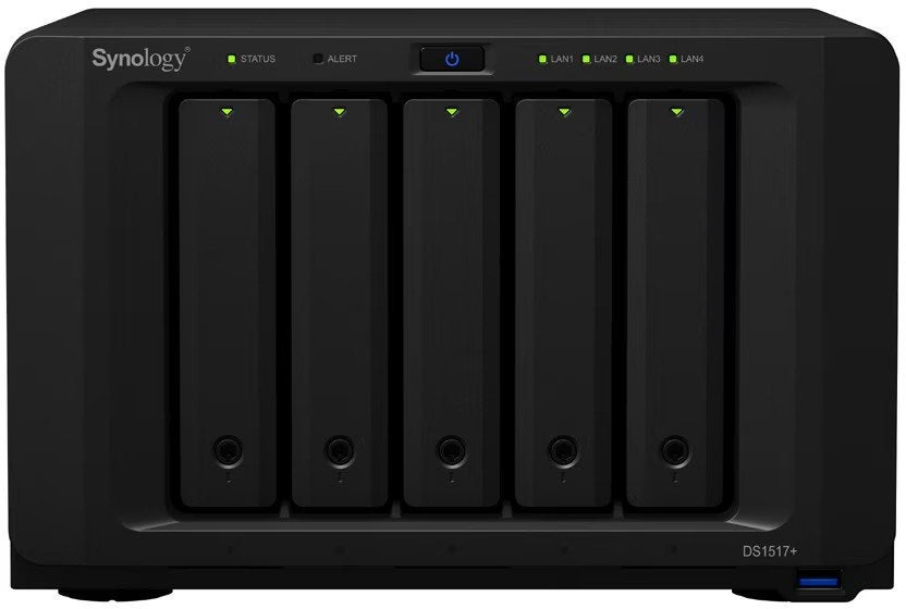 Synology DiskStation DS1517+ met 5x Seagate IronWolf 4TB, Gebruikt, Hot swappable onderdelen, Ophalen of Verzenden, Minder dan 4 GB