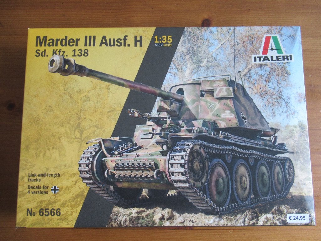 Sd.Kfz.138 Marder III ausf.H (Italeri 1/35), Tank, Italeri, 1:32 tot 1:50, Ophalen of Verzenden