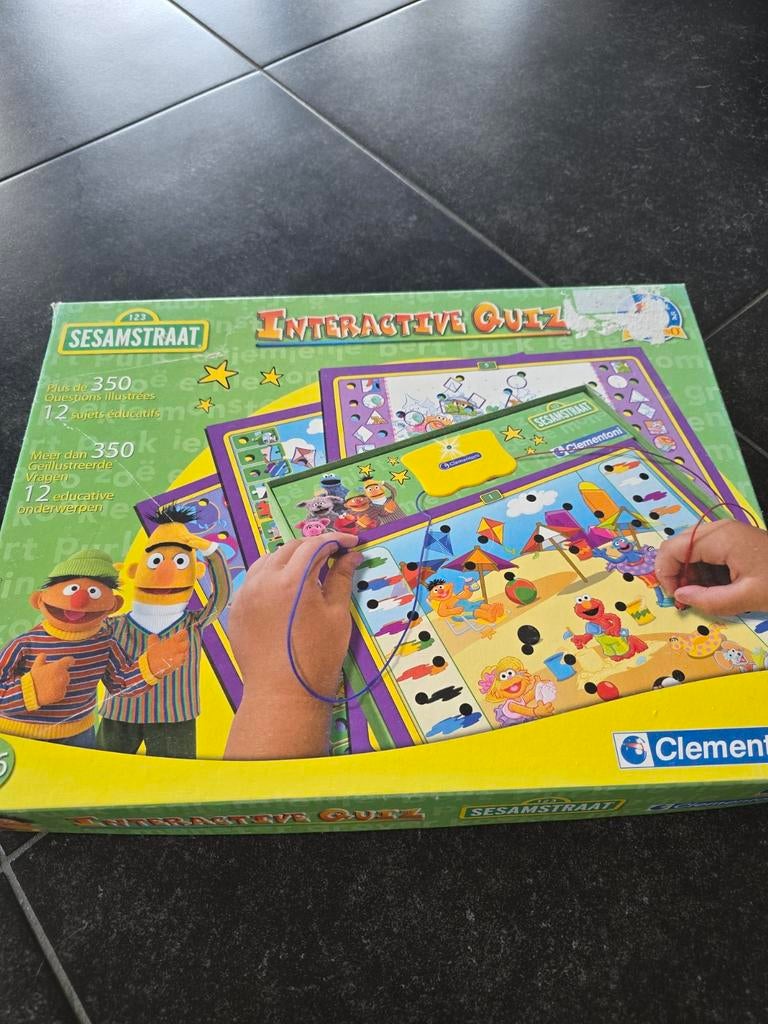 Sesamstraat Interactieve Quiz Clementoni, Kinderen en Baby's, Speelgoed | Educatief en Creatief, Ophalen of Verzenden