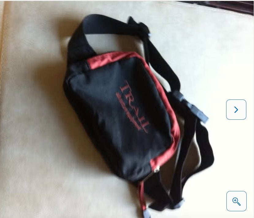 Dames /heren heuptasje trail nylon zwart L20H13cm, Sieraden, Tassen en Uiterlijk, Tassen | Schoudertassen, Ophalen of Verzenden