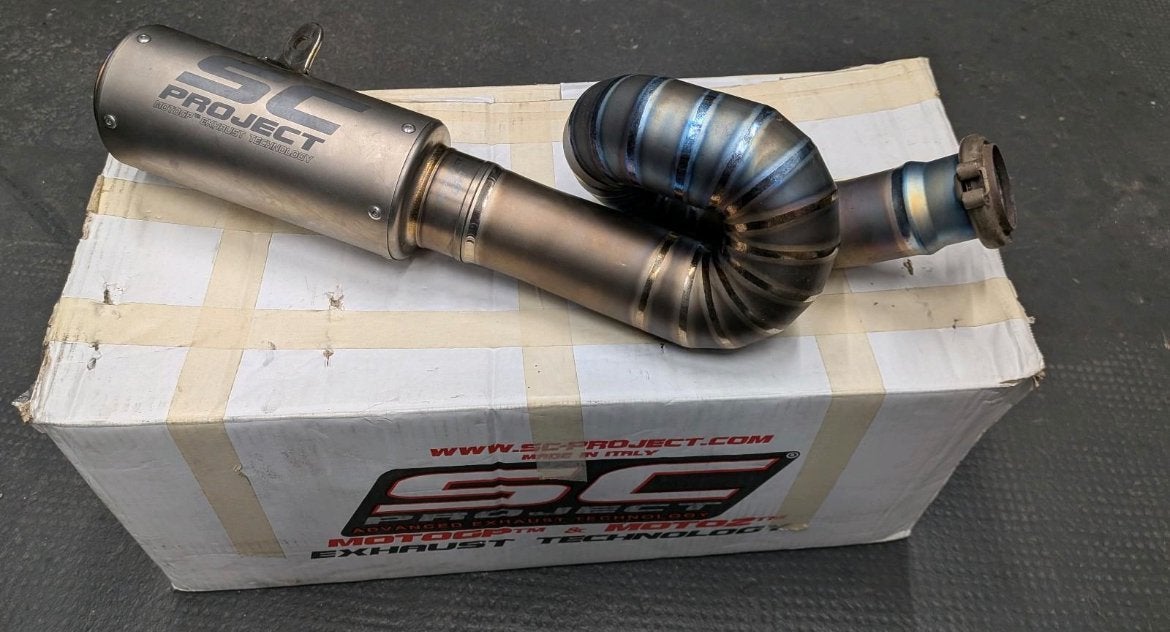 SC Project Triumph street triple 765 uitlaat, Ophalen of Verzenden, Gebruikt