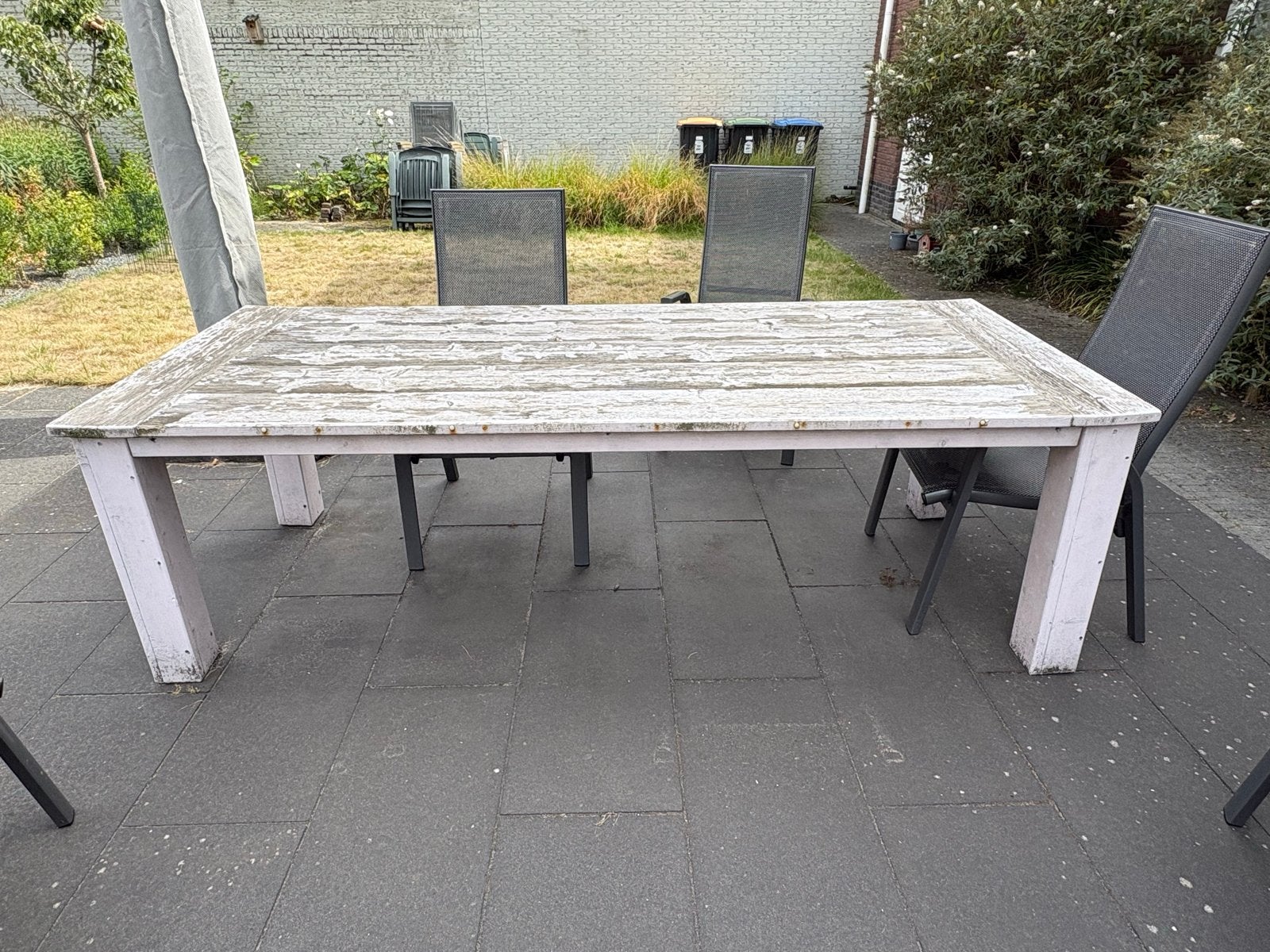 Steigerhouten tafel - Gratis afhalen, Tuin en Terras, Ophalen, Gebruikt, Rechthoekig, Hout