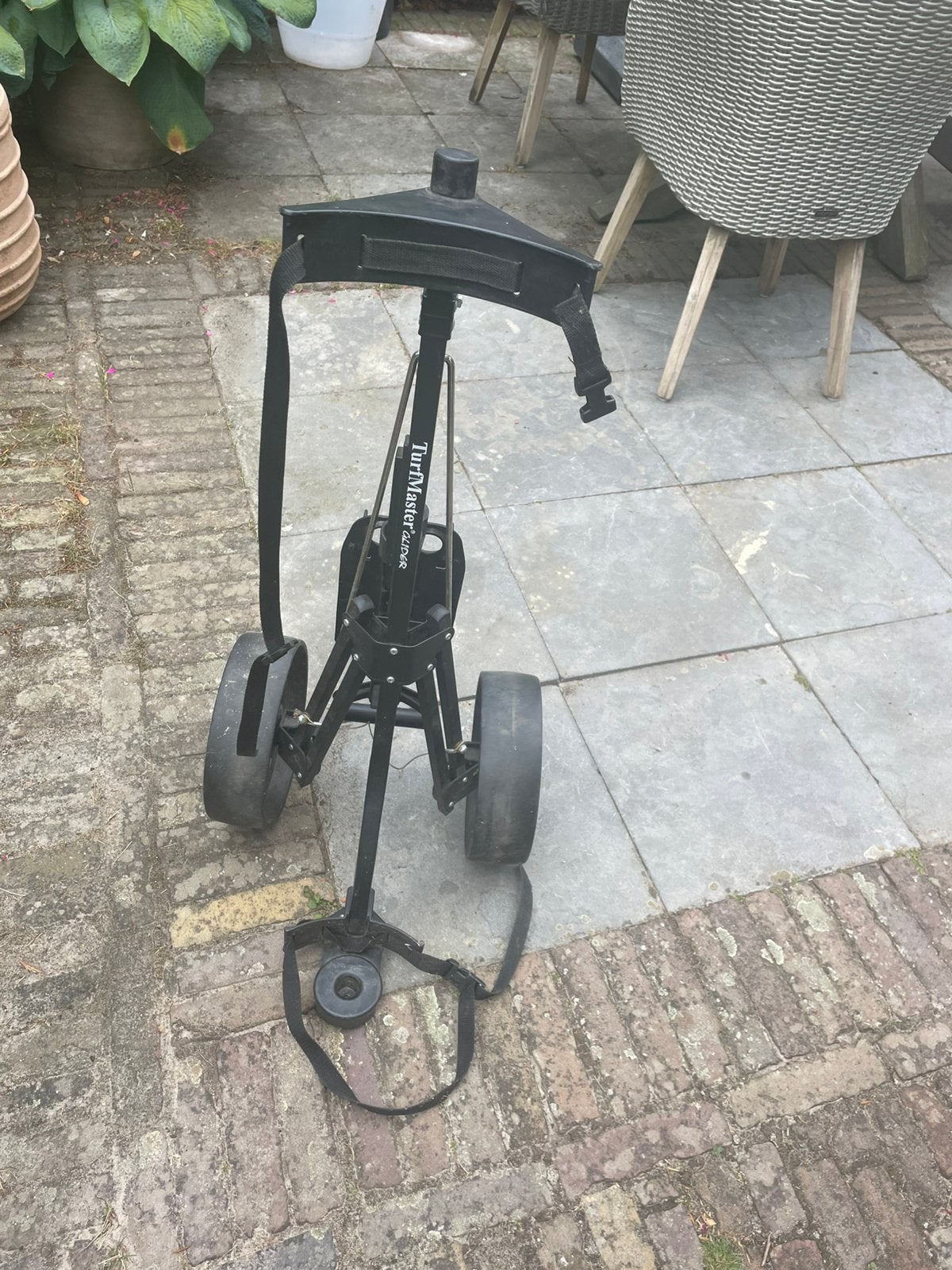 Golftrolley 2 x, Ophalen, Gebruikt, Overige typen, Overige merken