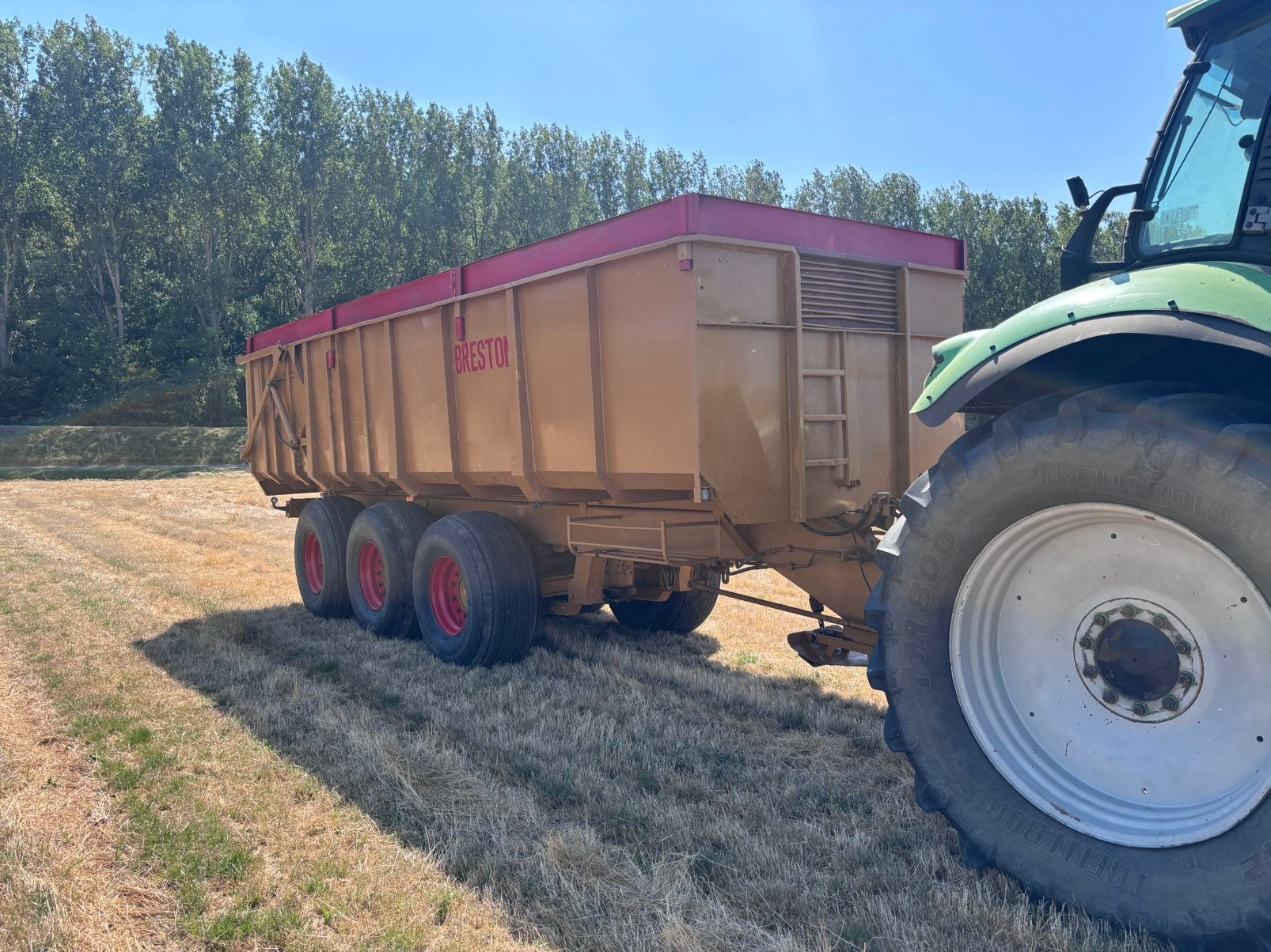 Te koop dikke Breston FKT18 3asser, Ophalen, Akkerbouw, Transport