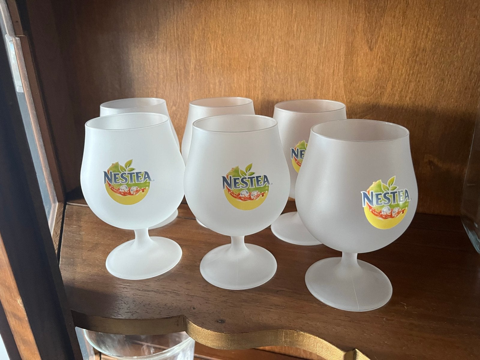 Nestea glazen set (6 stuks), Ophalen, Zo goed als nieuw