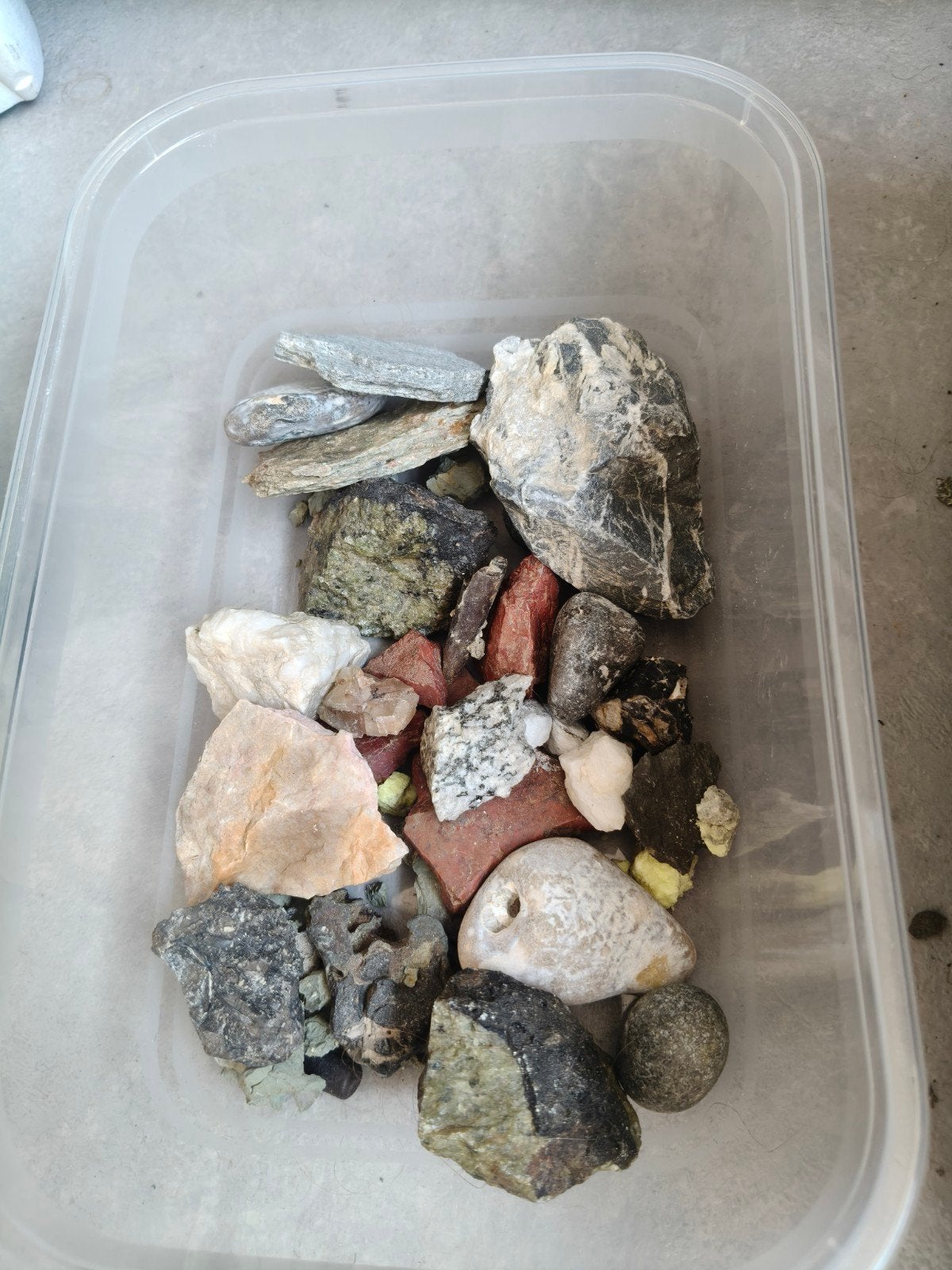 Diverse collectie mineralen en fossielen, Ophalen, Mineraal
