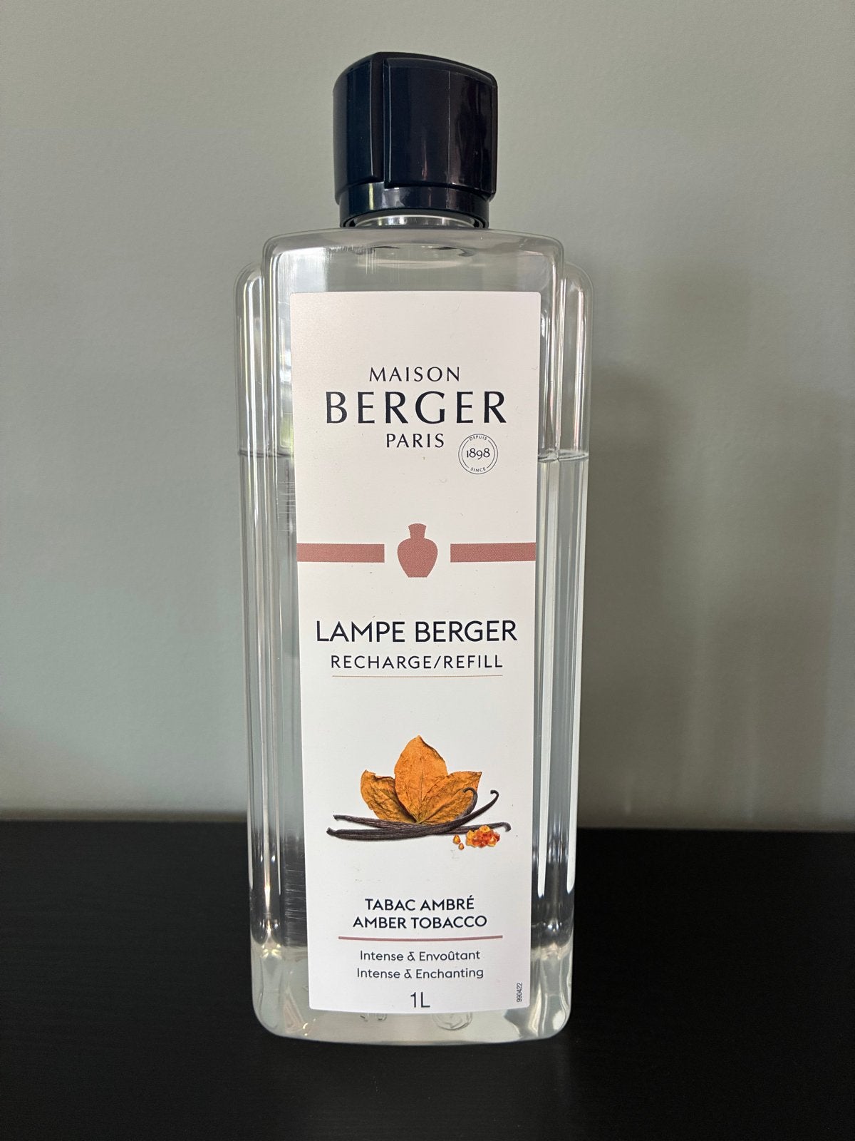 Maison Berger Lampe Berger Navulling Tabac Ambré 1L, Meerkleurig, Overige materialen, Ophalen of Verzenden, Zo goed als nieuw