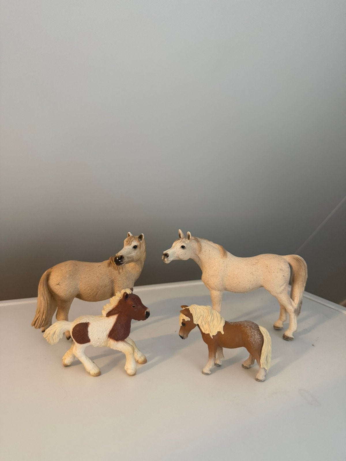 Schleich paardjes 5 stuks, Ophalen of Verzenden, Gebruikt, Overige disciplines