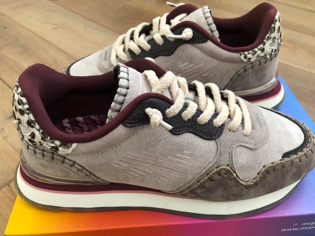 Nieuwe MRP Sneakers Amsterdam Mrp06uphs - taupe met stiksels, Beige, Nieuw, Ophalen of Verzenden, Sneakers of Gympen