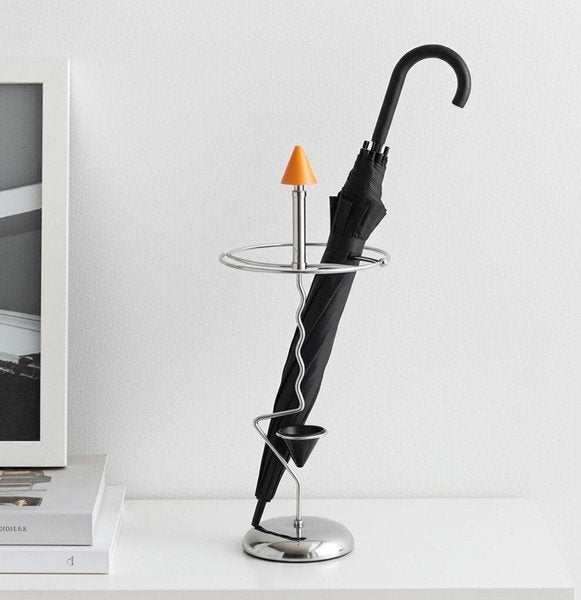Vintage Memphis Paraplubak, Chroom – Mid Century Modern, Verzamelen, Ophalen, Huis en Inrichting