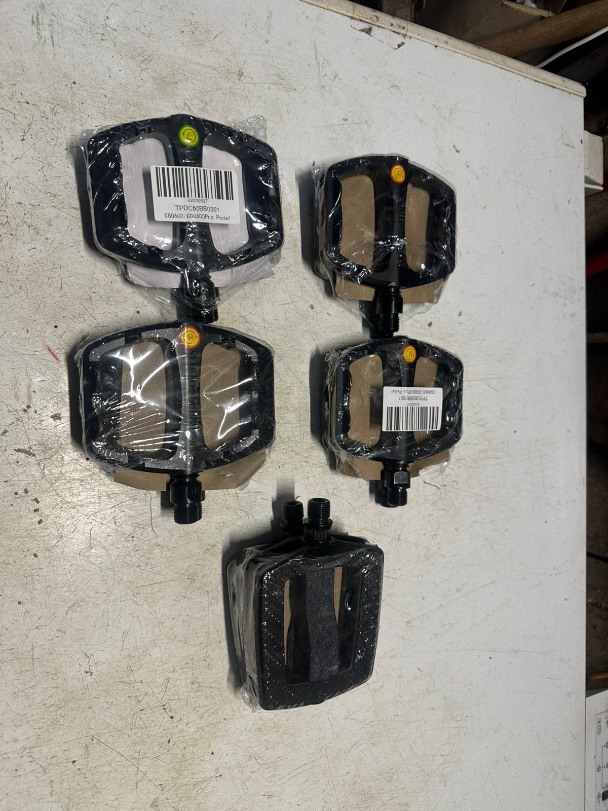 5 setjes fiets trappers, alles nieuw, Ophalen of Verzenden, Nieuw, Crankstel of Pedalen