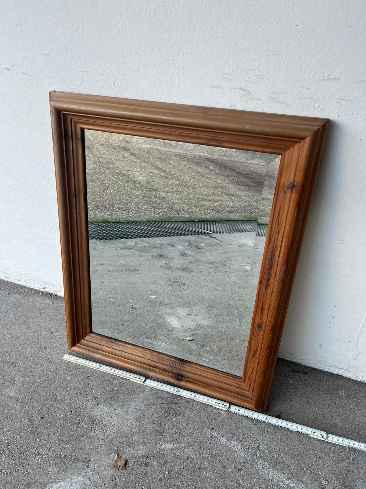 Spiegel, wandspiegel, Ophalen of Verzenden, Zo goed als nieuw, Rechthoekig, Minder dan 100 cm