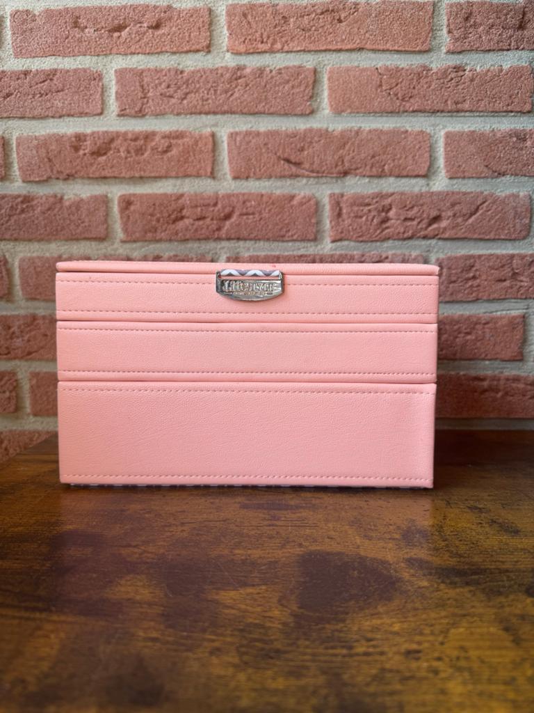 Roze Sieraden Doosje met Meerdere Lagen, Ophalen, Zo goed als nieuw, Roze, Hardcase