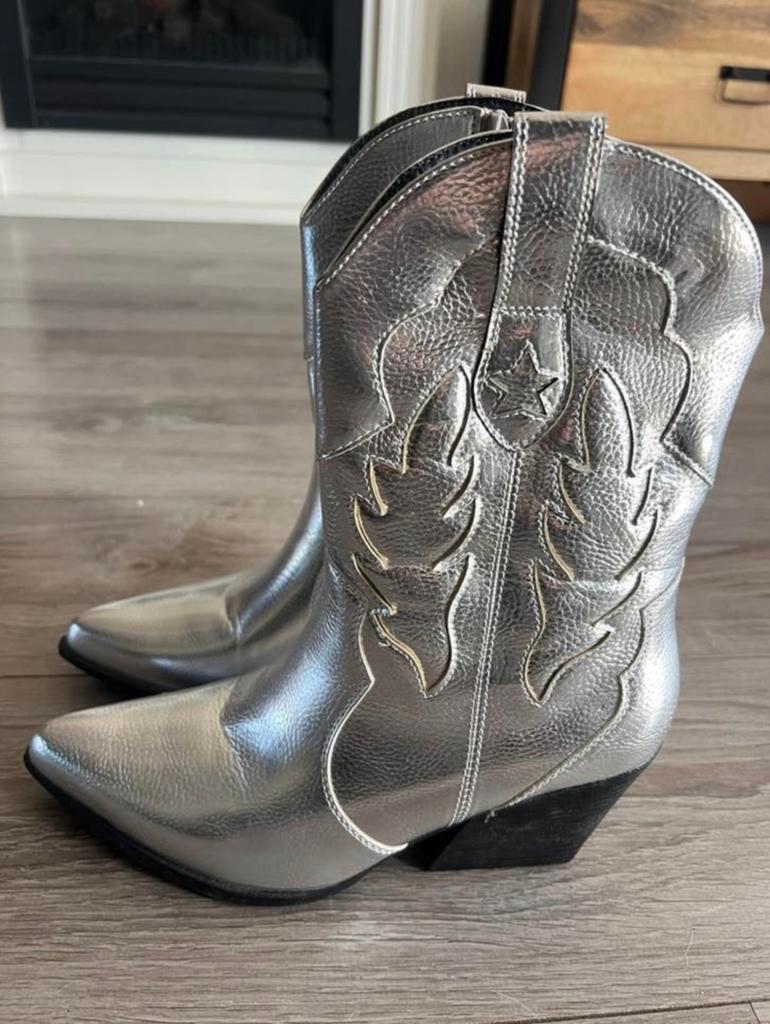 Cowboy laarzen maat 40, Ophalen, Zo goed als nieuw, Zwart, Hoge laarzen