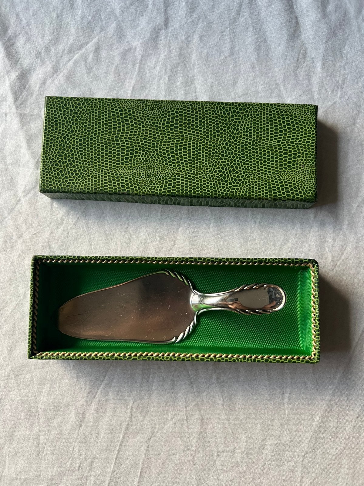 Vintage WMF verzilverd metaal taartschep in originele doos, Ophalen, Metaal, Vintage, Overige typen