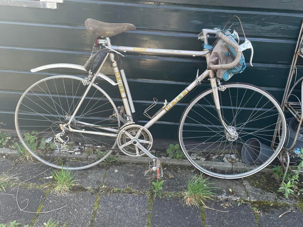 Oldtimer Union racefiets - Nieuwe banden nodig, Fietsen en Brommers, Fietsen | Racefietsen, Gebruikt, Staal, Heren, 53 tot 57 cm