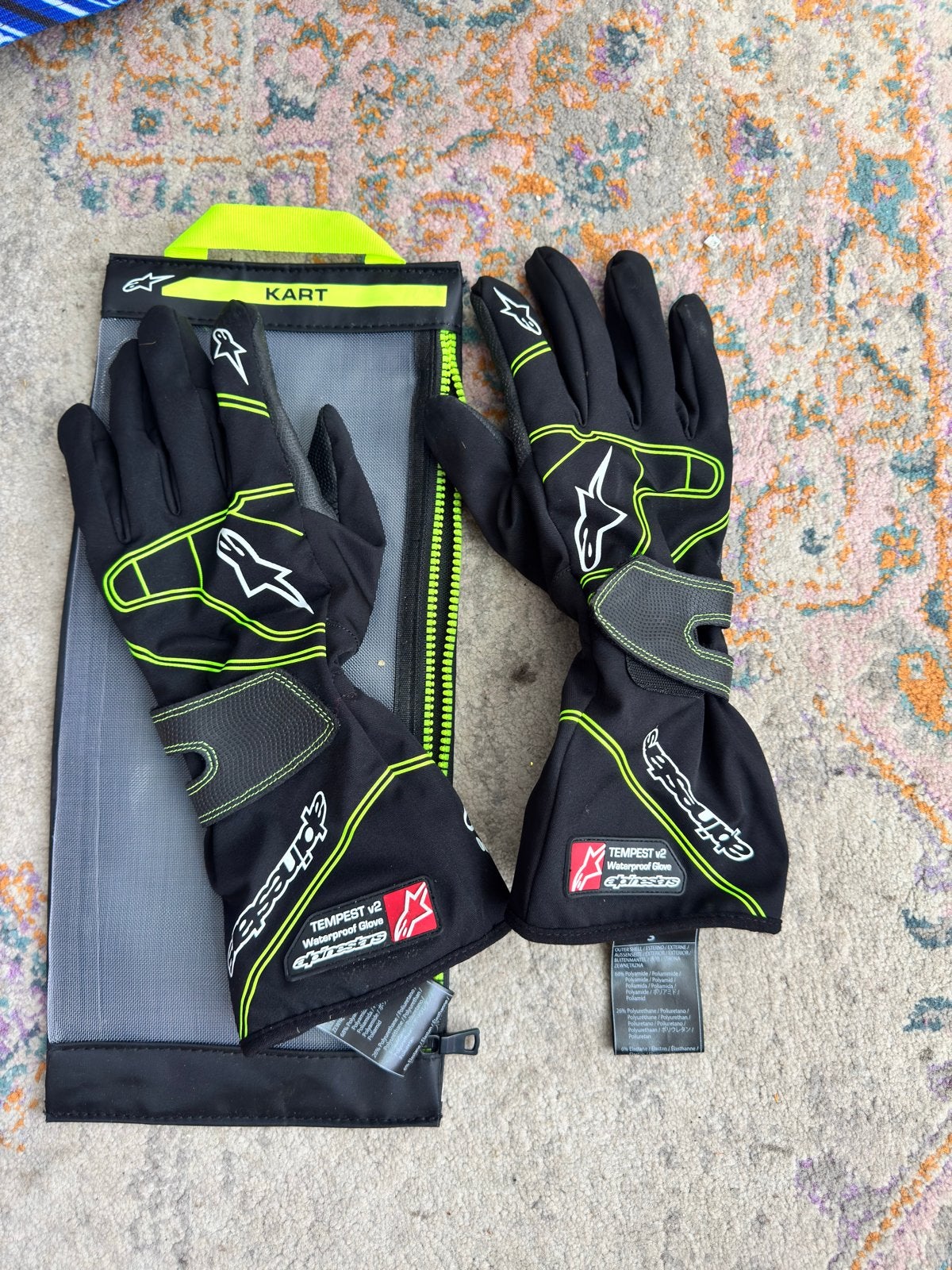Alpinestars Tempest v2 Waterdichte Kart Handschoenen S, Ophalen of Verzenden, Nieuw zonder kaartje, Dames, Handschoenen
