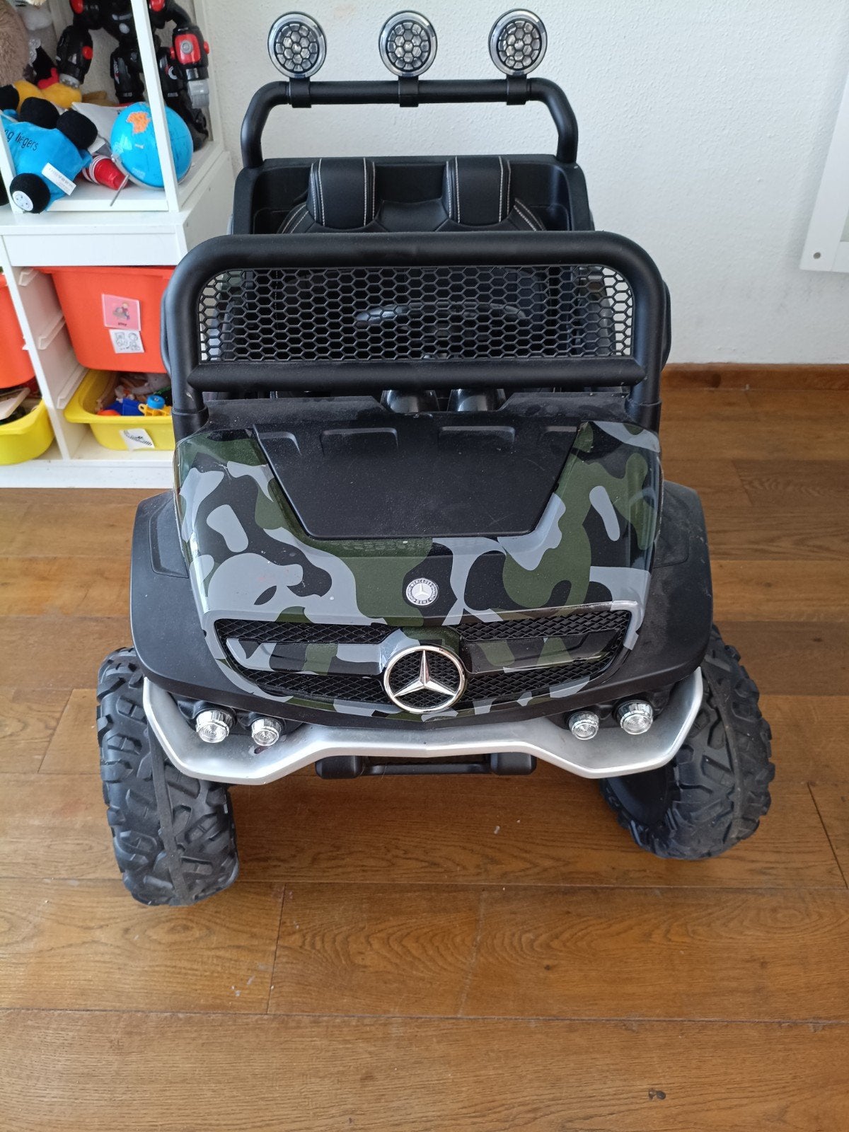 Mercedes Unimog 4x4 kinderauto met remote en charger, Ophalen, Overige merken, Autogordel