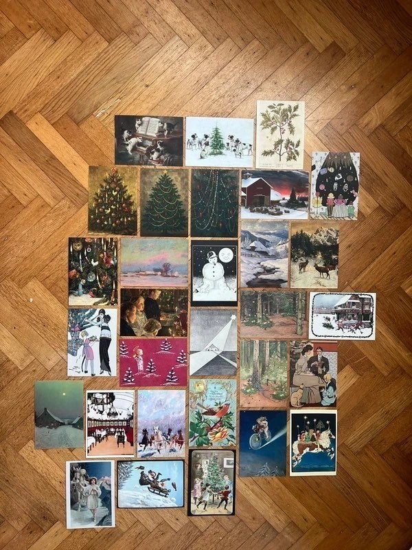 Nostalgische kerstkaarten – A6 - Deel 2, Diversen, Artig.nl, Verzenden, Nieuw, Artig.nl