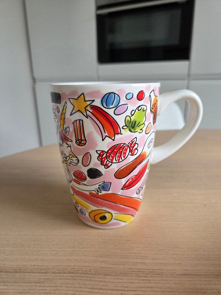 Blond Amsterdam Unicorn XL beker, Ophalen, Zo goed als nieuw, Kop(pen) en/of Schotel(s), Aardewerk
