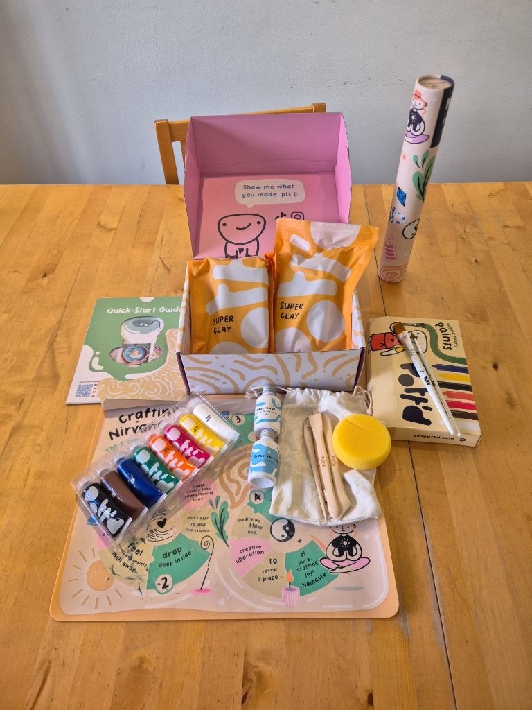 Thuis klei pakket van Pott'd (gekocht voor €100), Ophalen of Verzenden, Gebruikt, Knutselmateriaal