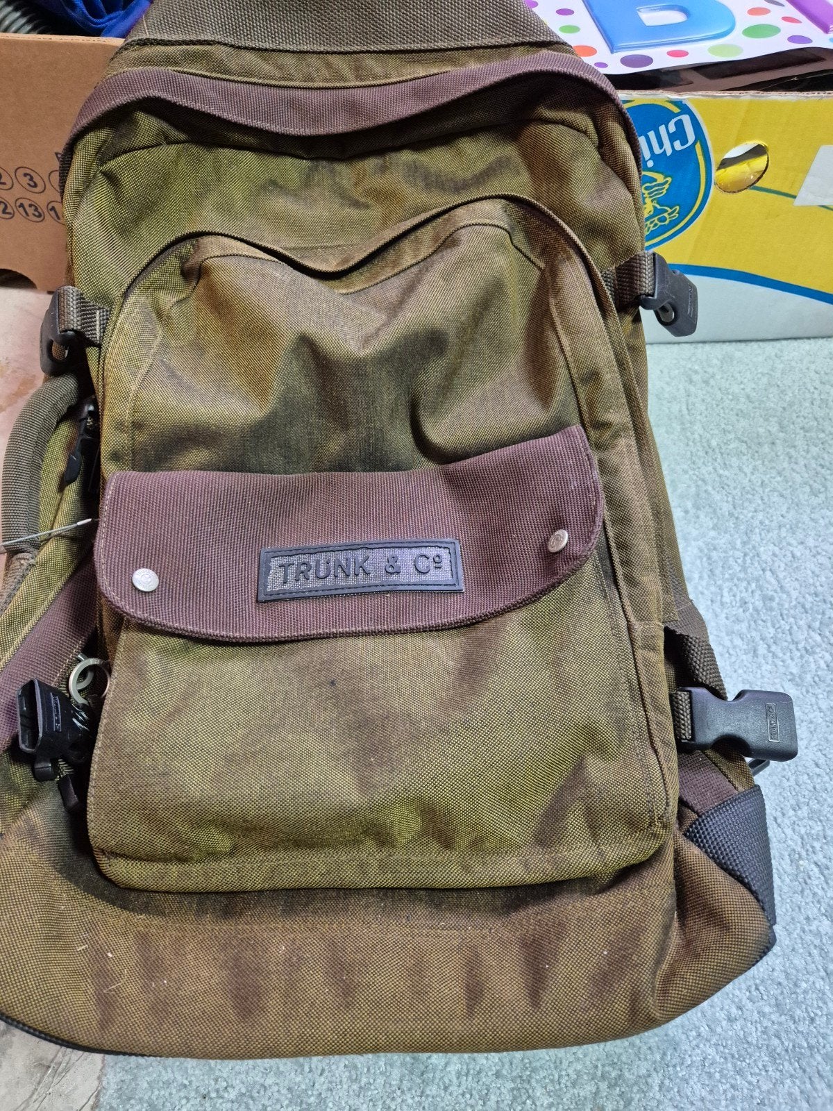 Stevige bruine rugzak - TRUNK & Co, Gebruikt, 25 tot 40 cm, Ophalen of Verzenden, Overige merken