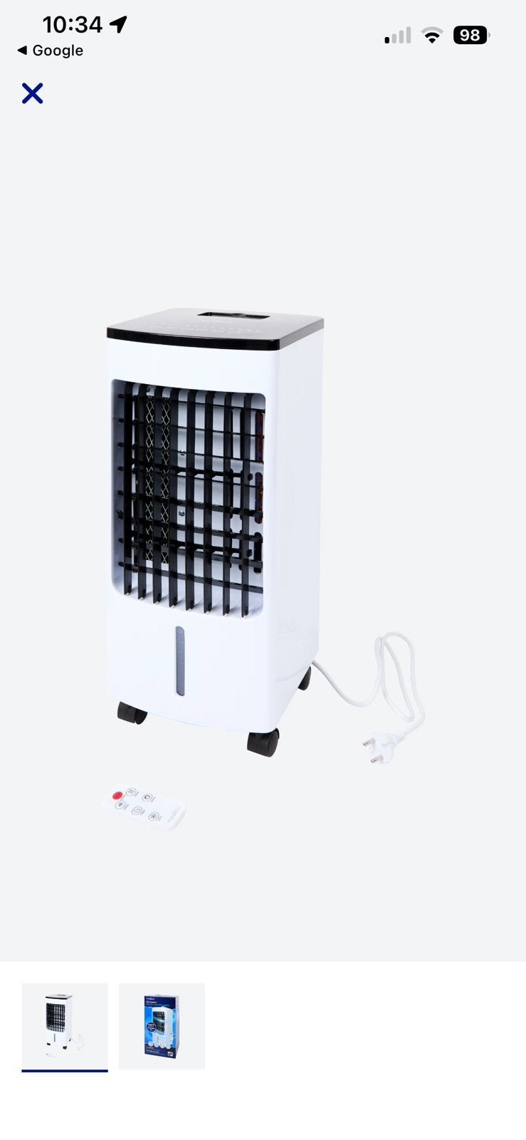 Air cooler / luchtkoeler 2in1, Witgoed en Apparatuur, Airco's, Timer, Minder dan 60 m³, 3 snelheden of meer, Ophalen of Verzenden