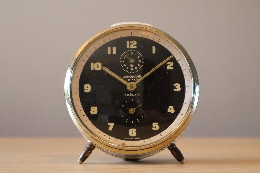 Junghans Trivox Silentic vintage wekker, Ophalen of Verzenden