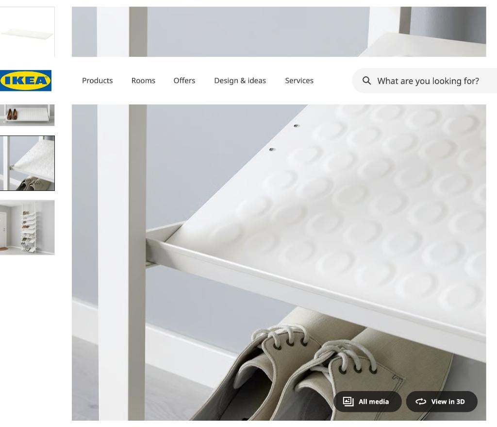 IKEA ELVARLI Schoenenplank – Wit (2 stuks – nieuw), Ophalen, Nieuw