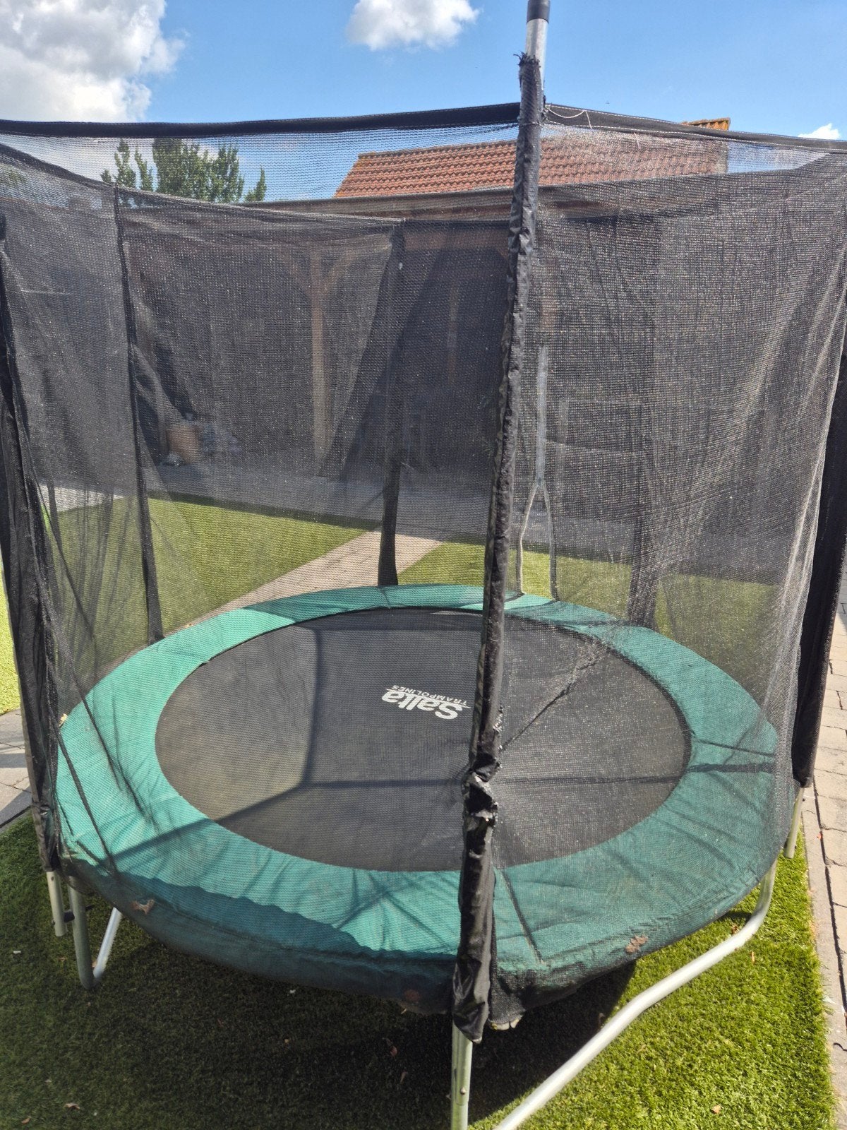 Salta Trampoline 213cm met Veiligheidsnet, Ophalen, Gebruikt