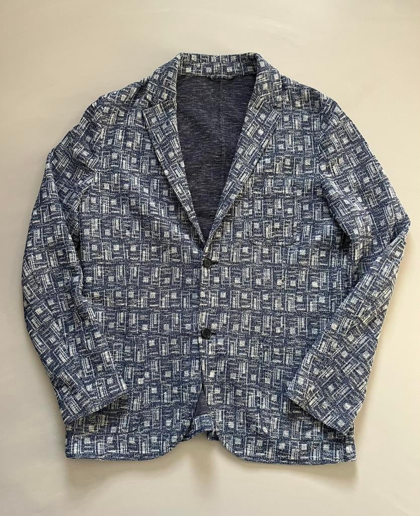 Altea colbert jasje blauw wit mt 56, Ophalen of Verzenden, Zo goed als nieuw, Maat 56/58 (XL), Blauw