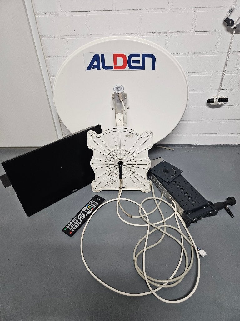 Alden volautomatisch satellietsysteem camper/caravan, Ophalen of Verzenden, Gebruikt, (Schotel)antenne, Overige merken